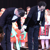 With Lubomir Denev - Jr. after the premiere of 'Embroidery'